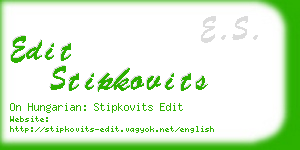 edit stipkovits business card